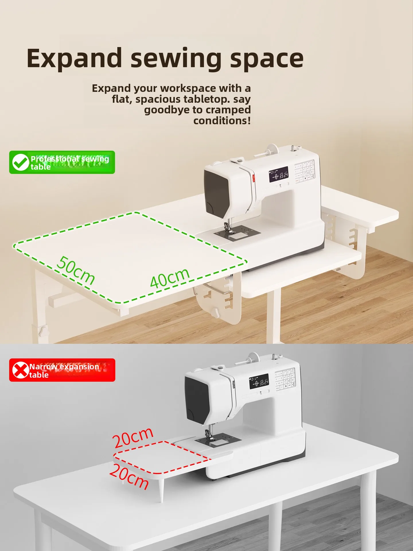 Table de couture réglable pour - Sewing avis et prix