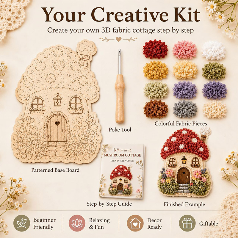 Kit DIY Poke Art Maison Champi - Craft Tools avis et prix
