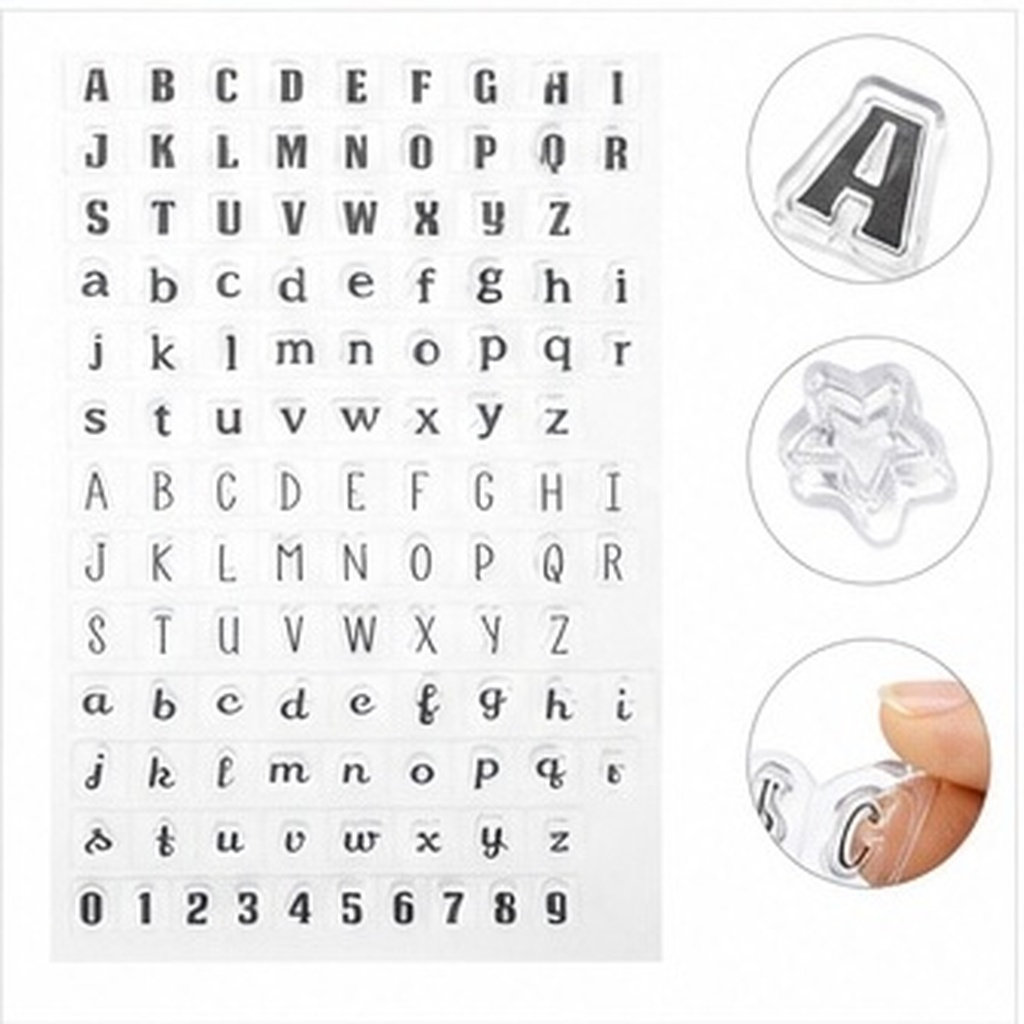 4 tampons transparents en sili - Clear Silicone Stamps For Card Making avis et prix