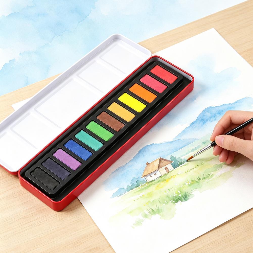 Ensemble de peinture aquarelle - Watercolor Paint Set Solid Pigment avis et prix