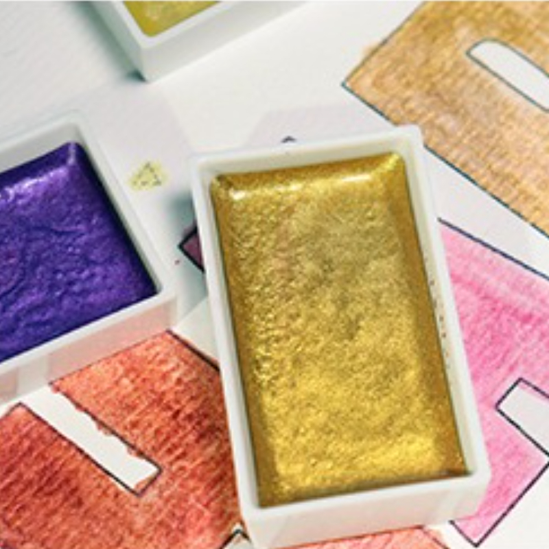 Ensemble solide de pigments d' - Watercolor Paint Set Solid Pigment avis et prix