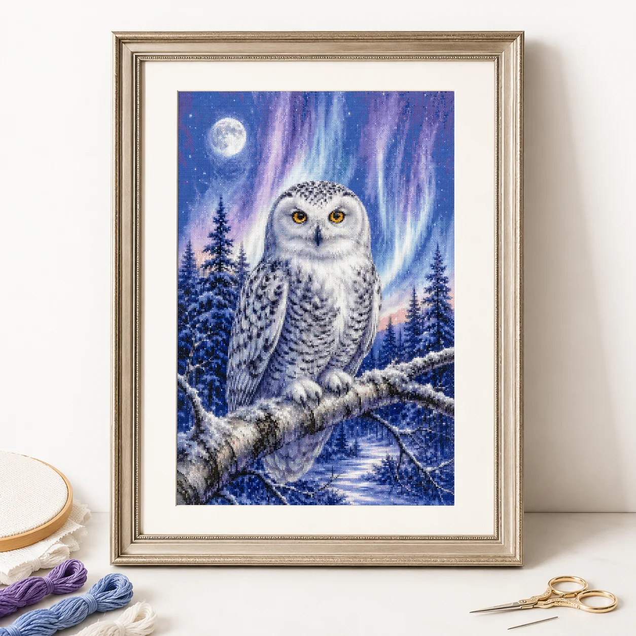 [ZZ8820-Montre hiver hibou] |  - Cross Stitch Stamped Kits Beginners avis et prix